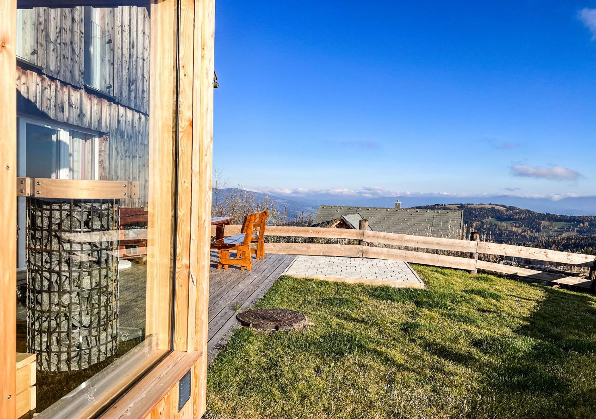 1A Chalet Eck - Wandern, Grillen, Panorama Sauna! Klippitztorl المظهر الخارجي الصورة